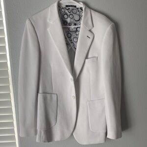 Elegant White Men's Blazer